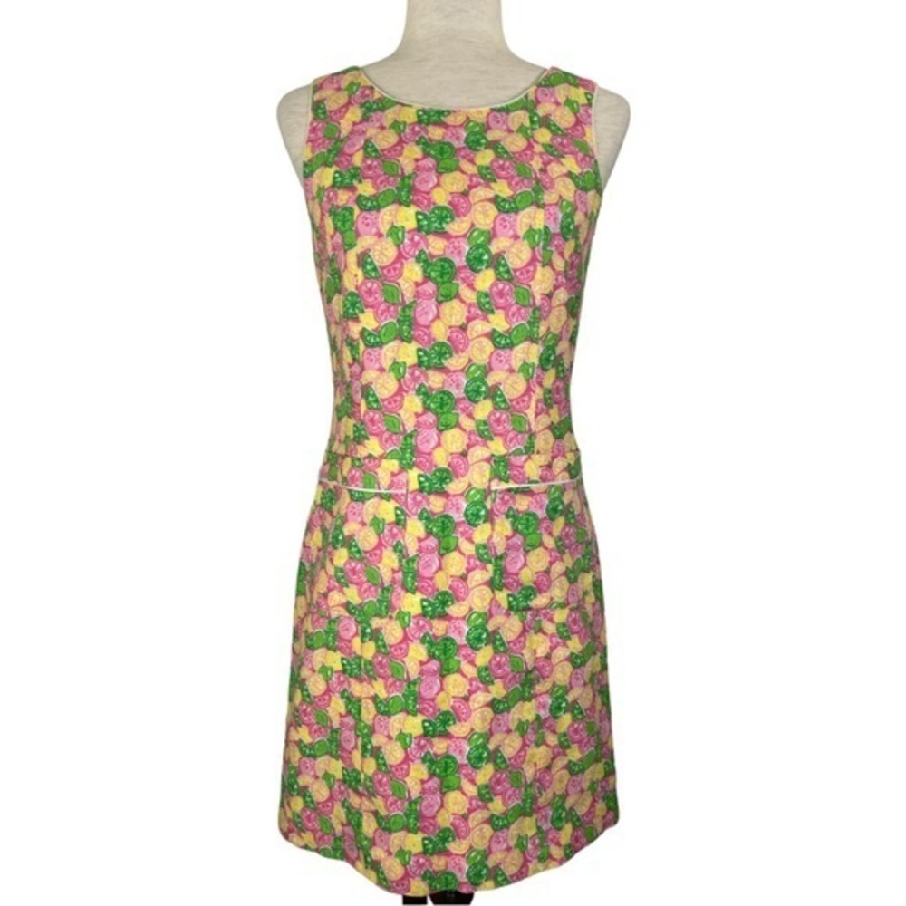 LILLY PULITZER Woman‘s Jucy Lucy Dress Pink Green Sz 2